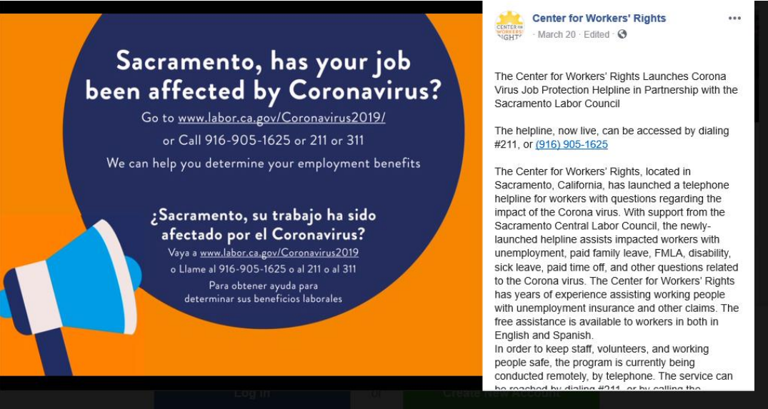 Our Launch of the Coronavirus Job Protection Helpline