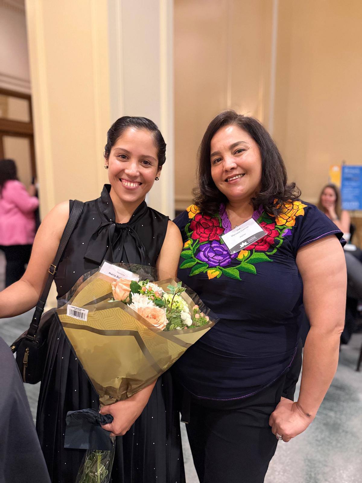 Maria Ballantyne and Marisela at the 12th Annual Award Ceremony